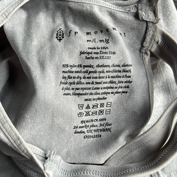 Free People Movement Good Karma Onesie - Ice Grey - M/L - Picture 9 of 9